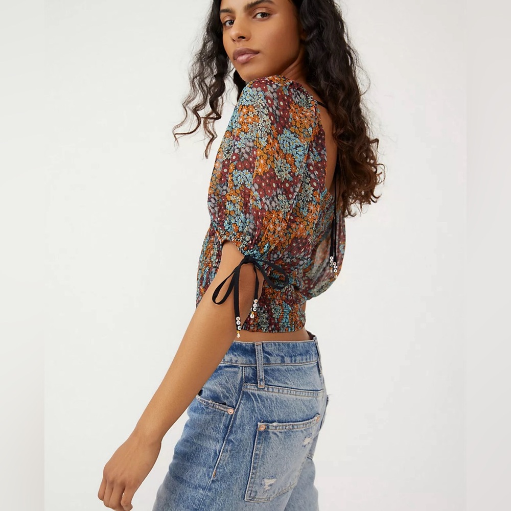 NWT Free People Floral top